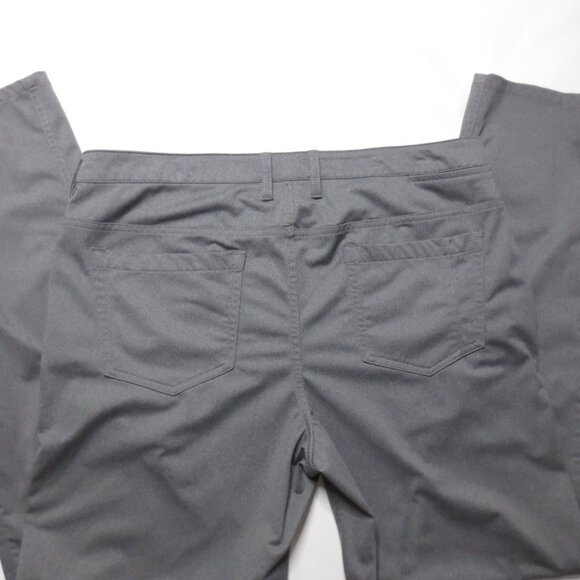 PERRY ELLIS mens PANTS gray MOTION stretch QUICK DRY wrinkle resistant SIZE 35 - Picture 7 of 10